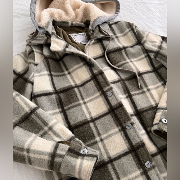 BlankNYC mens shirt jacket in plaid, relaxed fit, size small - Picture 2 of 7